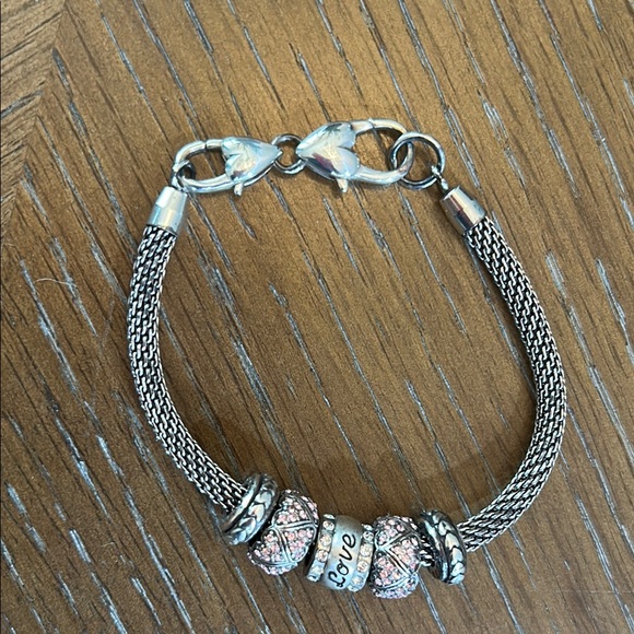Brighton Elegant Silver and Pink Love Bracelet - Picture 3 of 3
